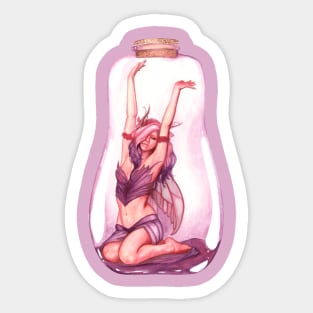 Purple Bottled Fairy Sticker